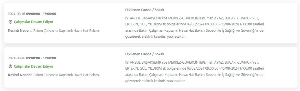 İstanbullular dikkat! Bugün bu ilçelerde elektrikler kesilecek 21